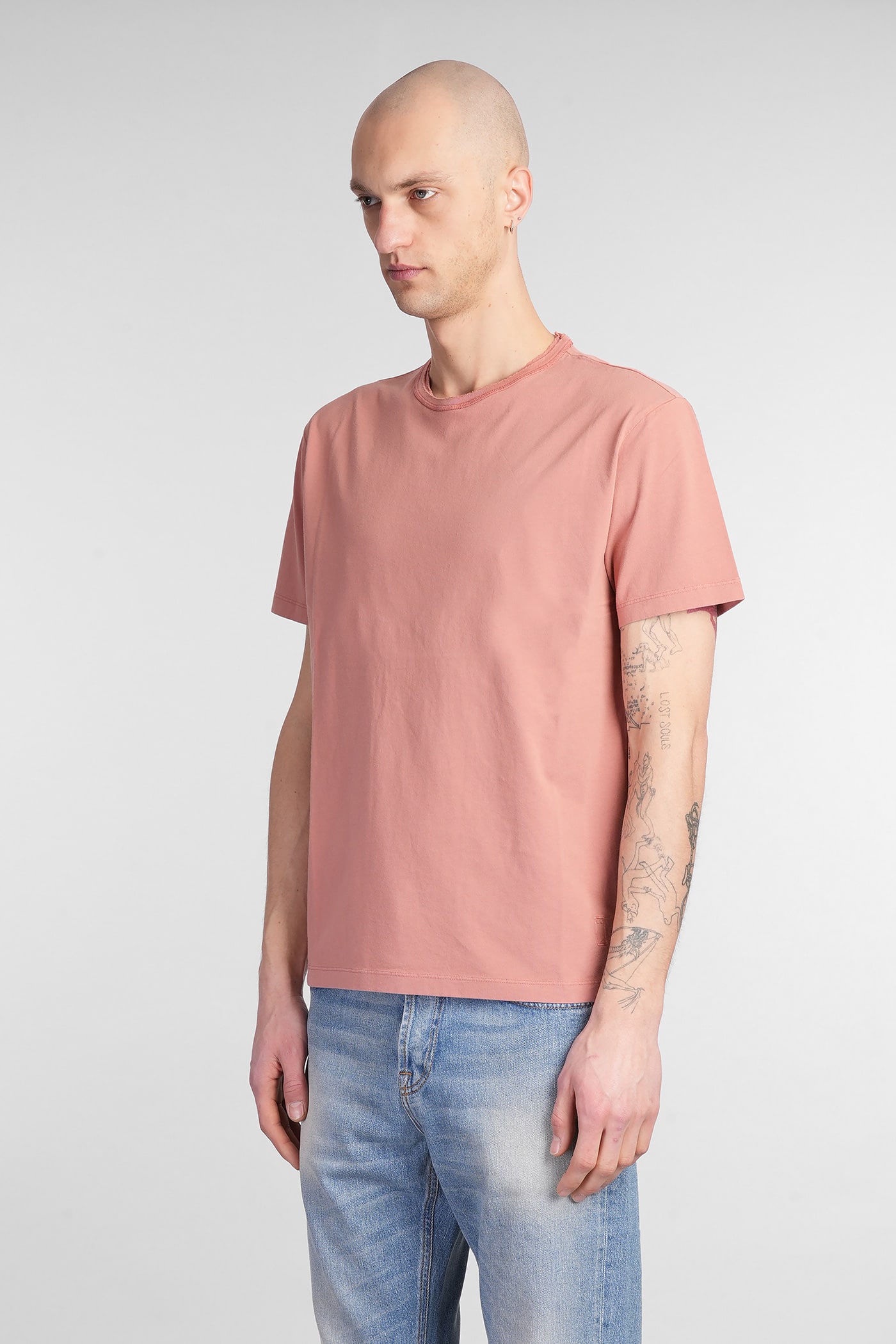 Mauro Grifoni T-shirt In Copper Cotton In Copper