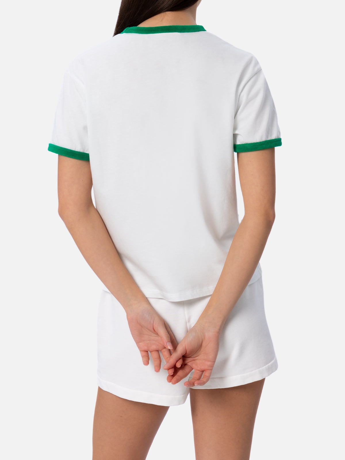 Mc2 Saint Barth Embroidered-logo Cotton T-shirt In White