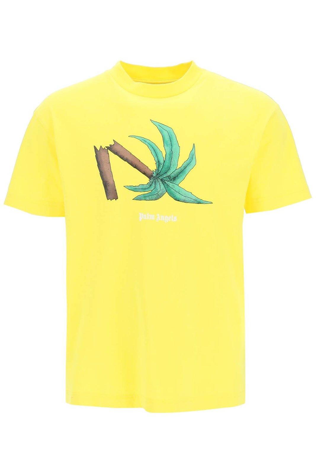 Palm Angels Graphic-printed Crewneck T-shirt