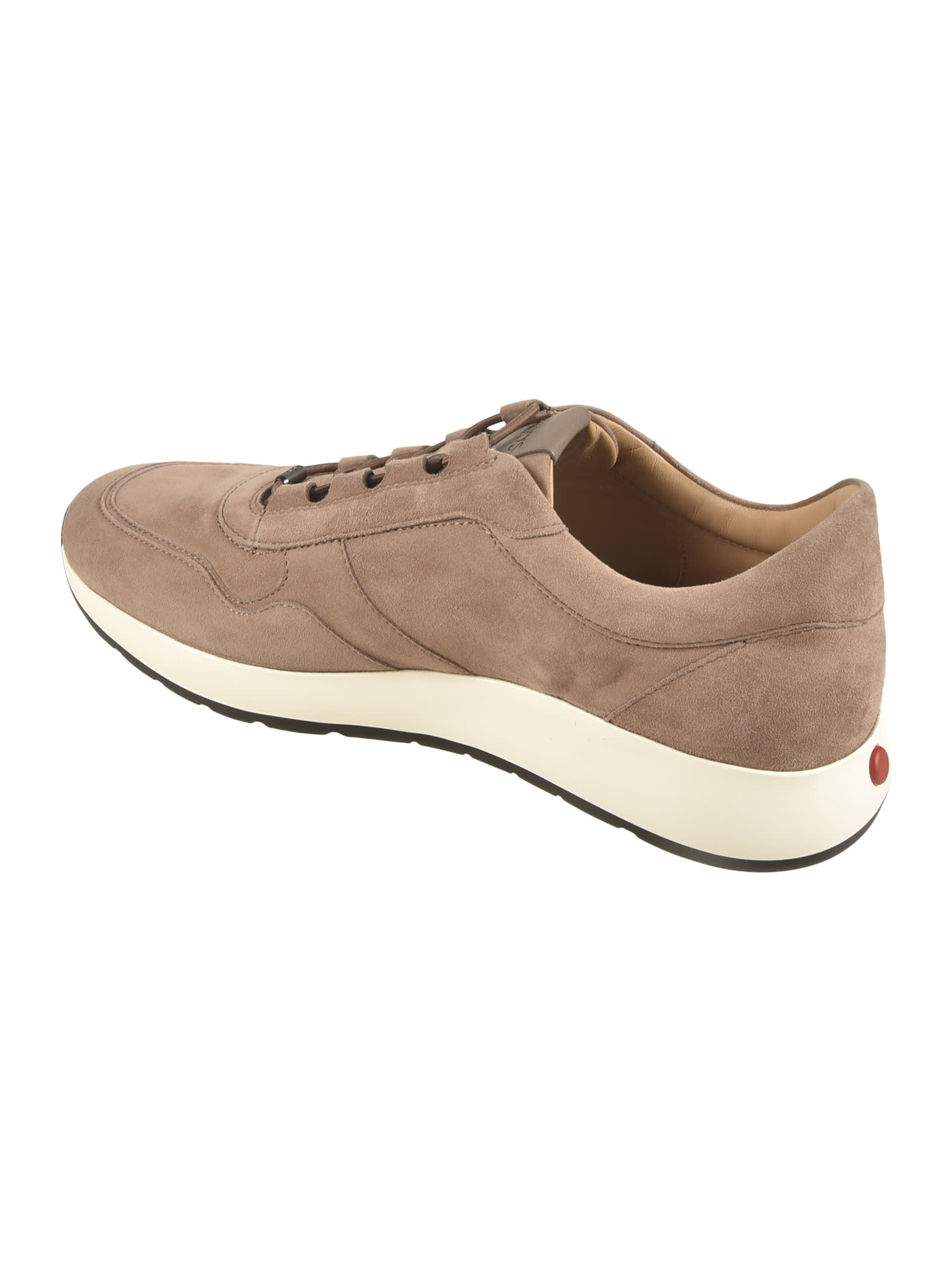 Tod's Round Toe Suede Finish Rubber Sole Sneakers