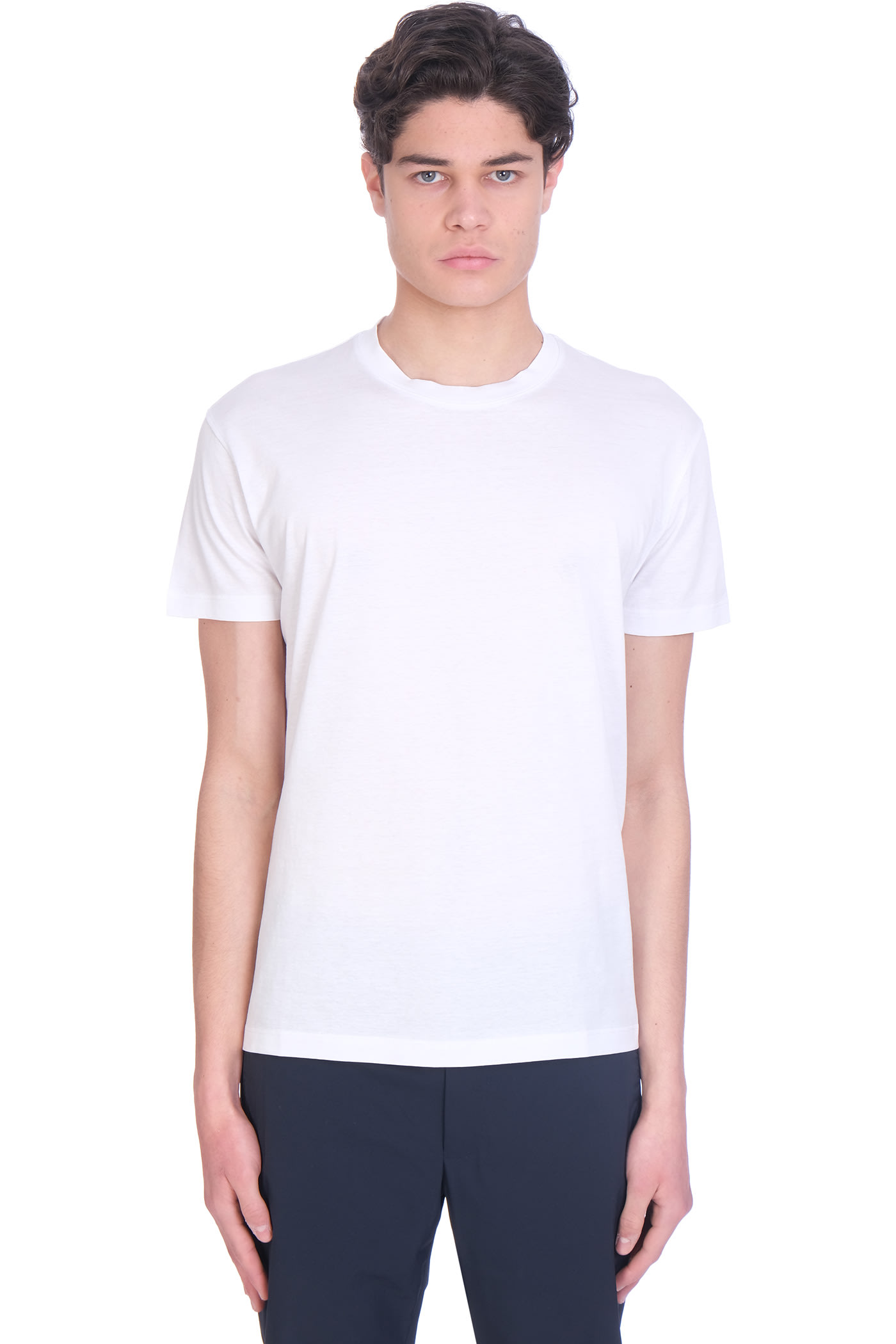 PT01 T-shirt In White Cotton