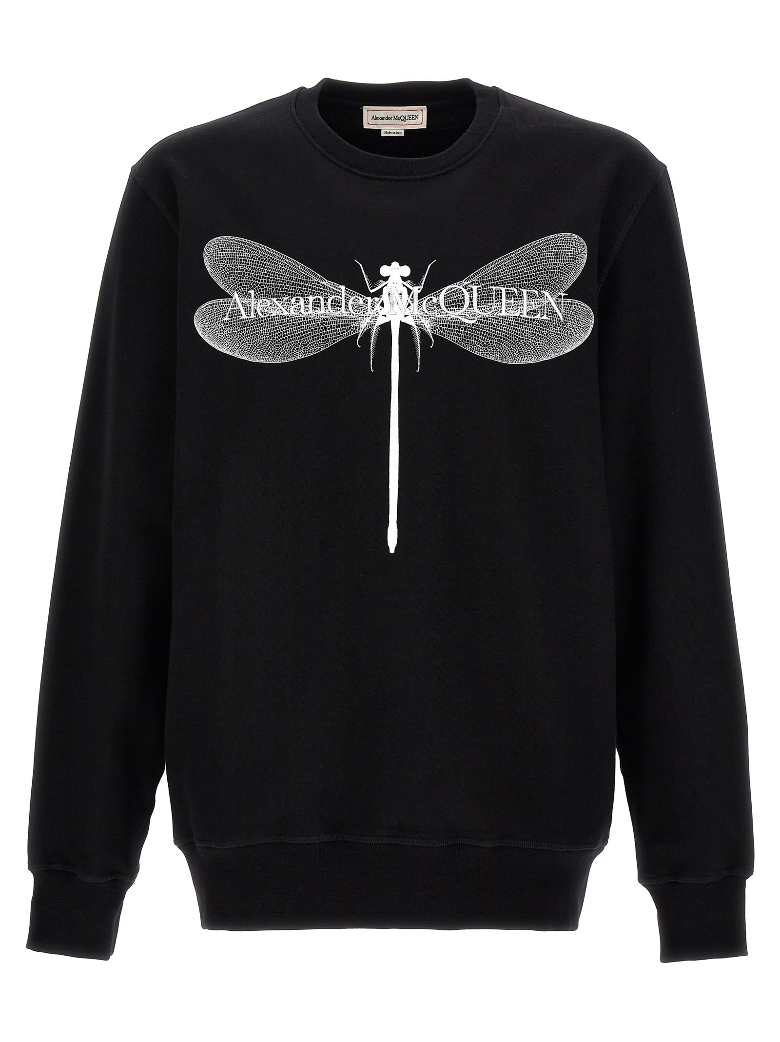 Shop Alexander Mcqueen Logo Print Sweatshirt In White/black