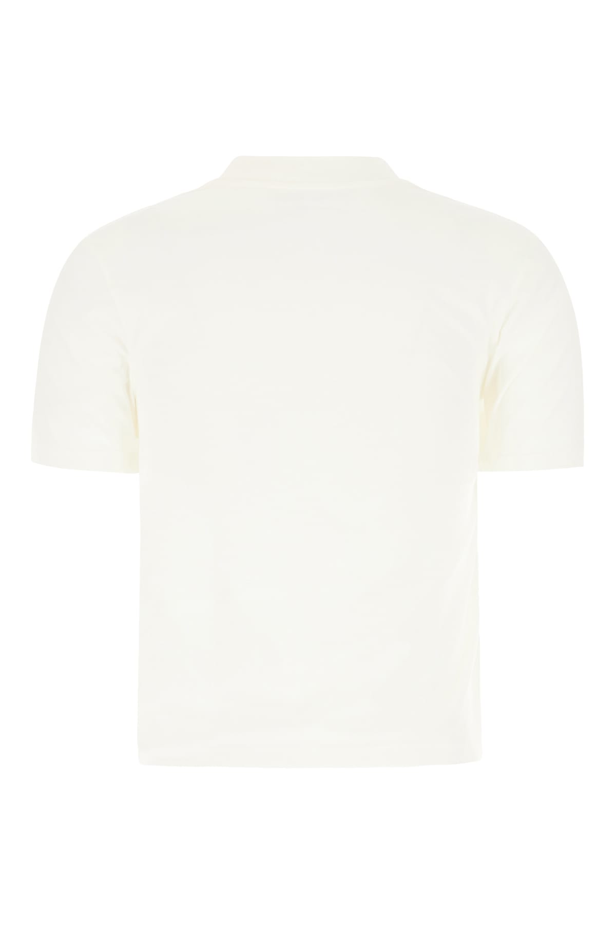 Shop Palm Angels Ivory Cotton T-shirt In 0310