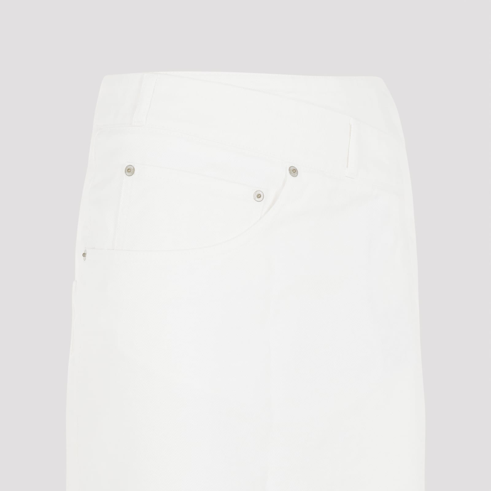 Shop Loewe Deconstructured Skirt In White