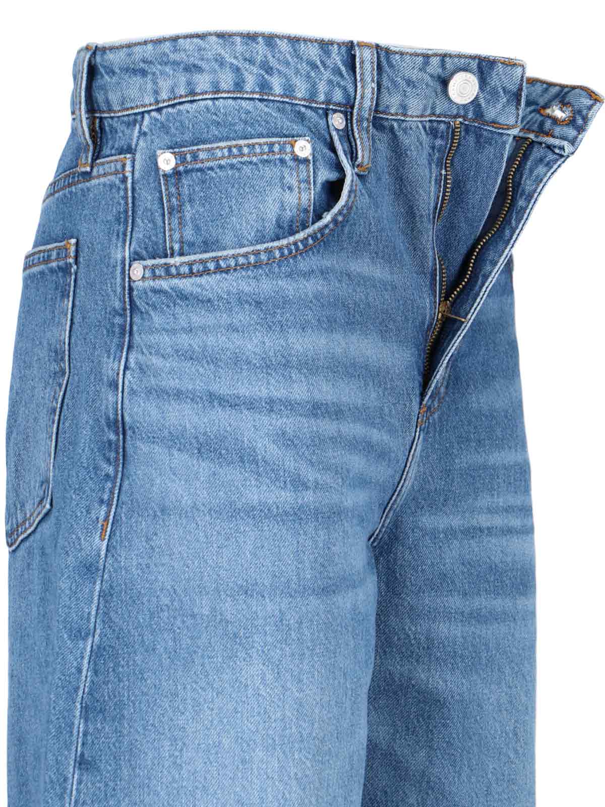 Shop Frame Straight Jeans In Blue