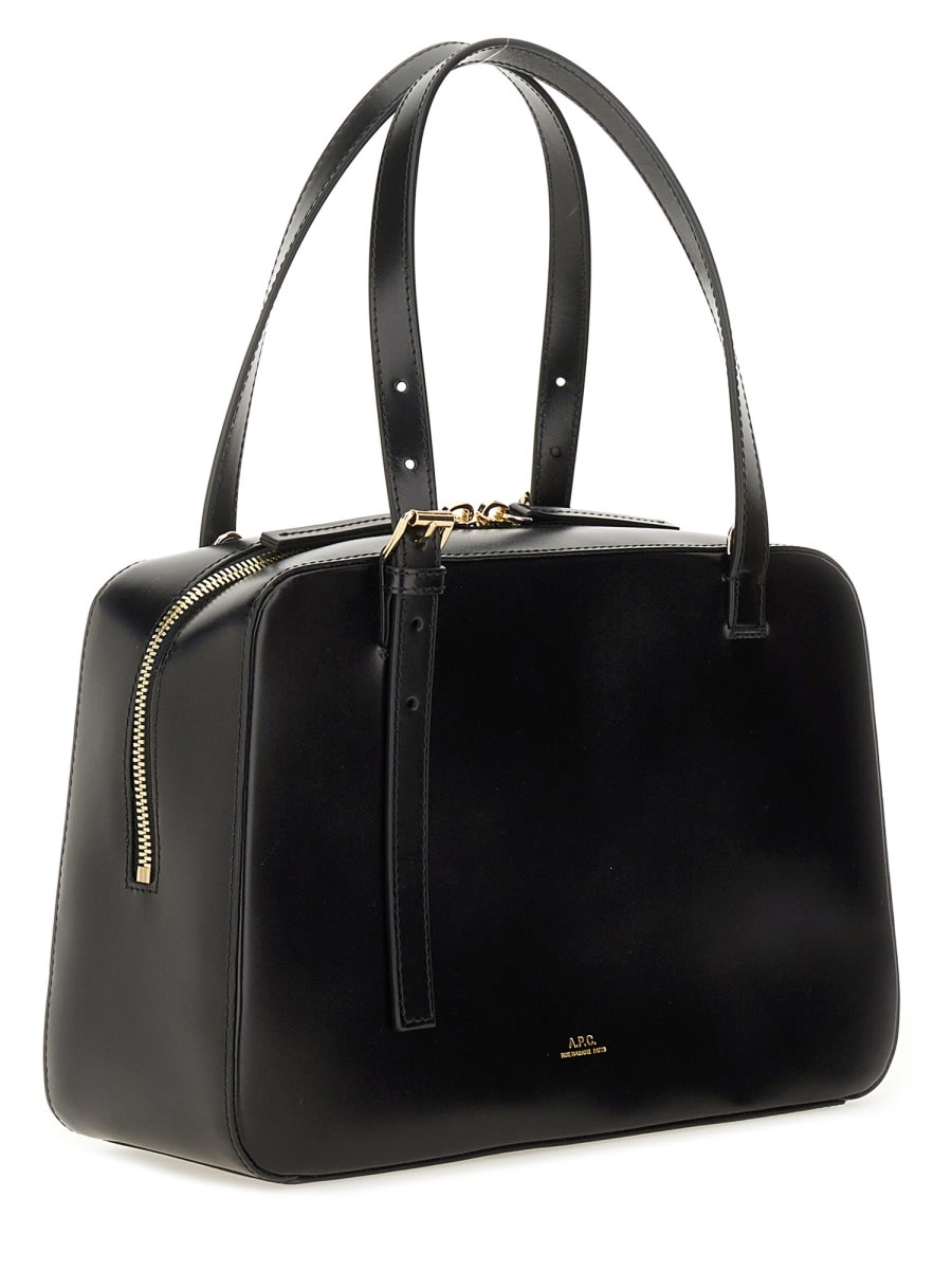 Apc A.p.c. Black Shoulder Bag With Versatile Carrying Options In Black