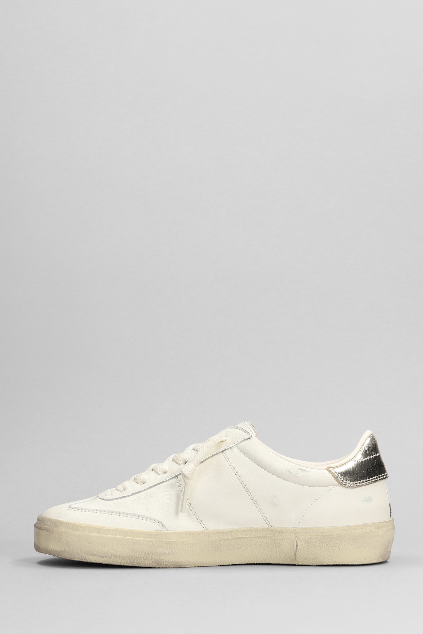 Shop Golden Goose Soul Star Sneakers In White Leather