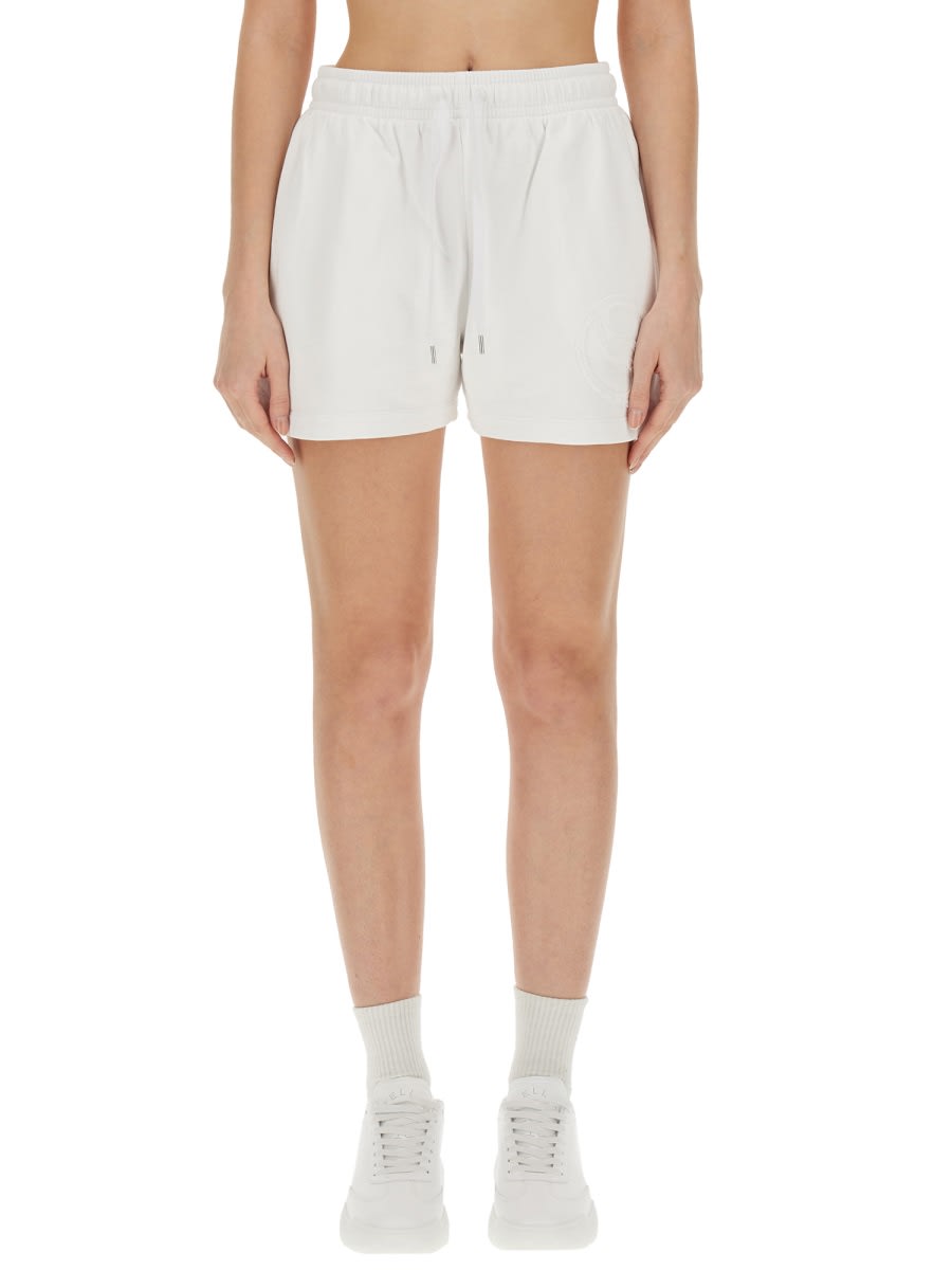 Shop Stella Mccartney Shorts With Logo In White
