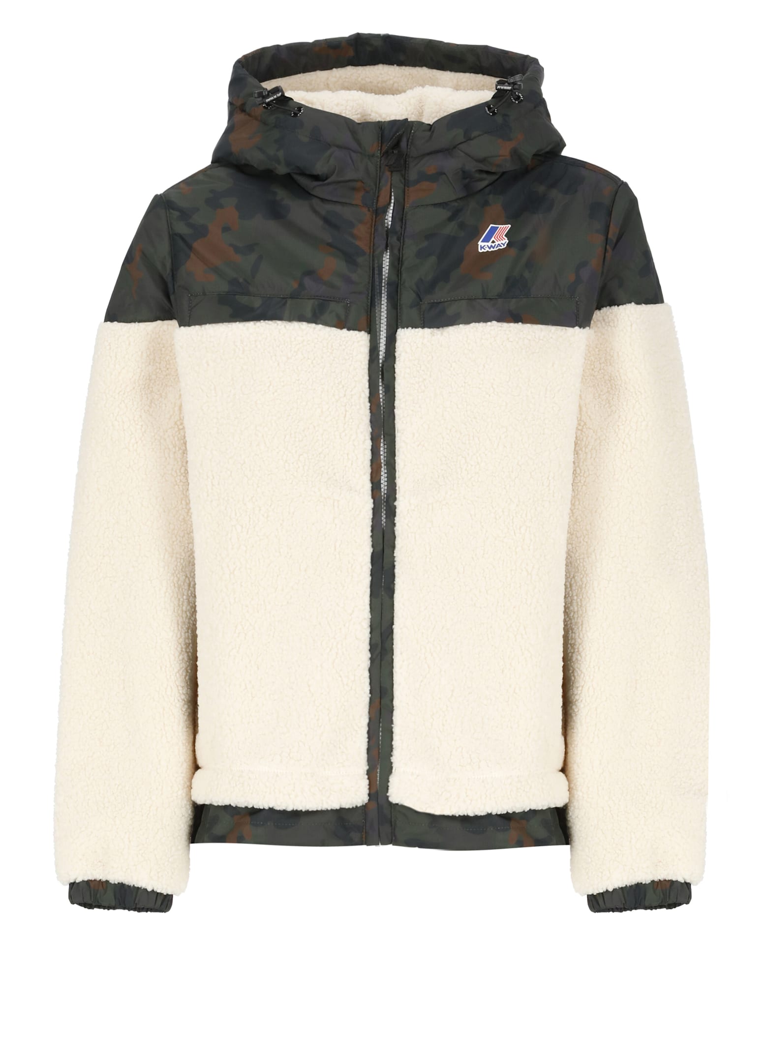 Shop K-way Neige Jacket In Ivory