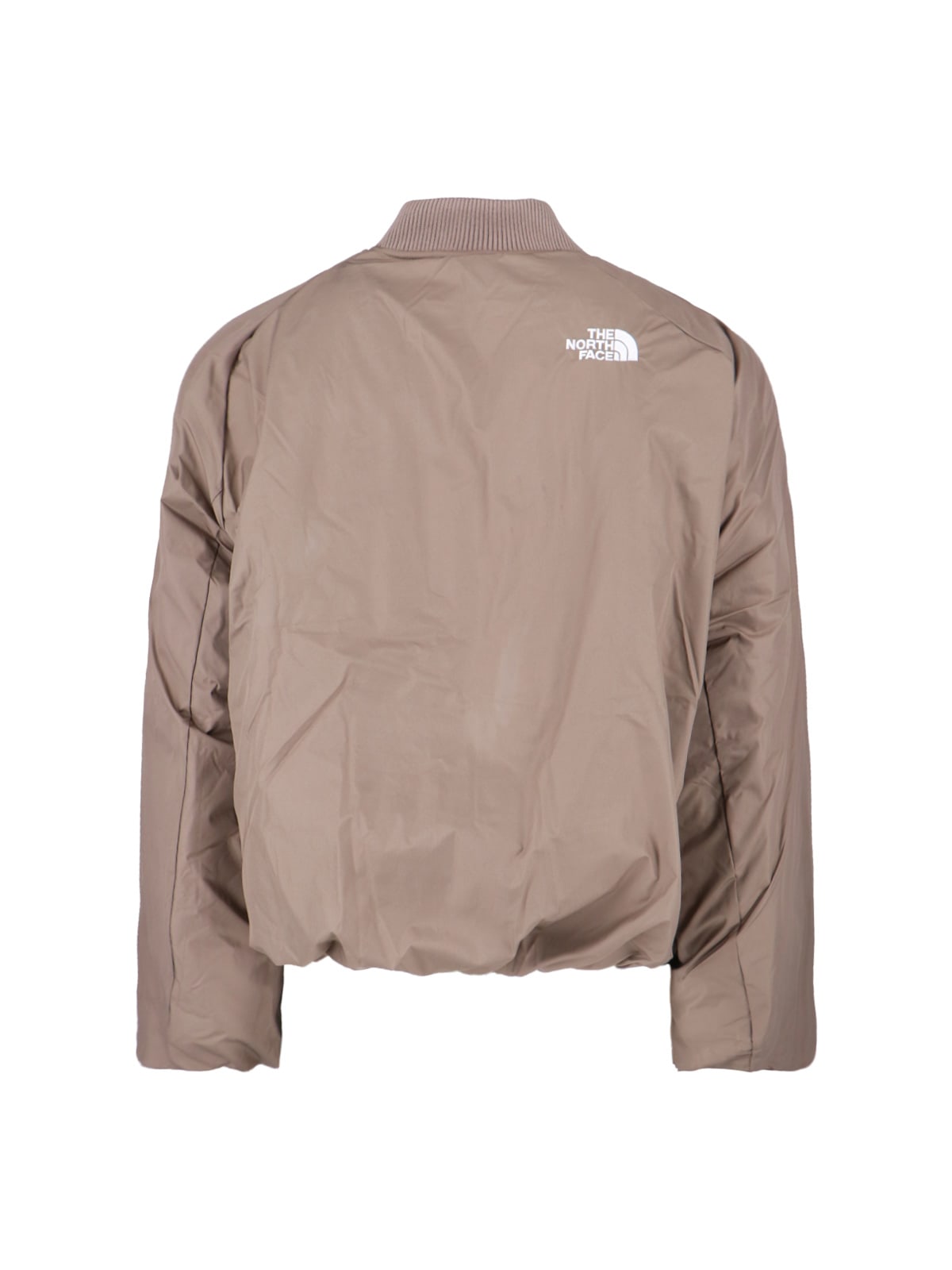 The North Face Relaxed Fit Jacket Featuring Elasticated Hem In Brown