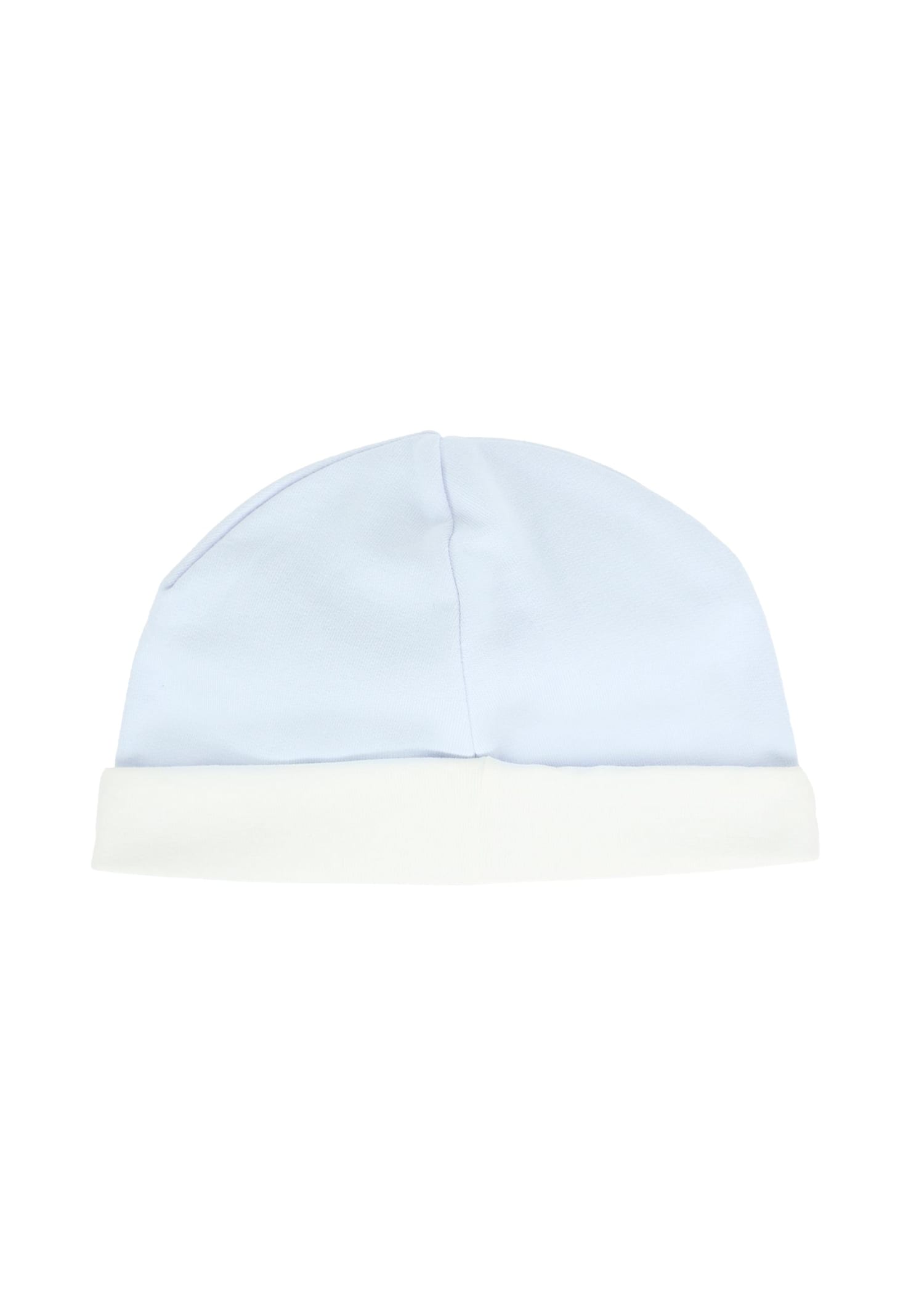 Fendi Light Blue Babygrow Suit For Baby Boy With Logo In Blue