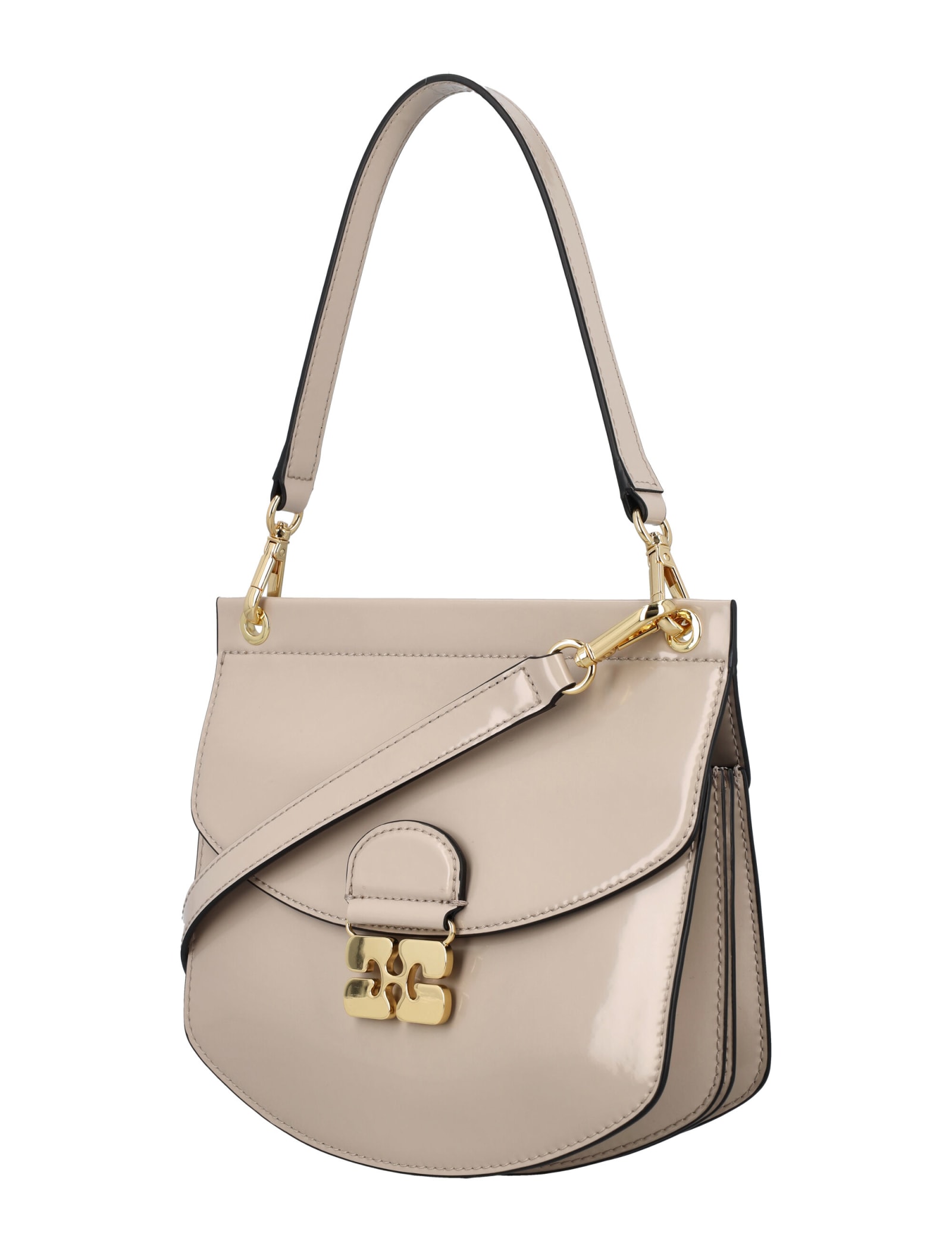 GANNI APO-G PATENT SMALL BAG 