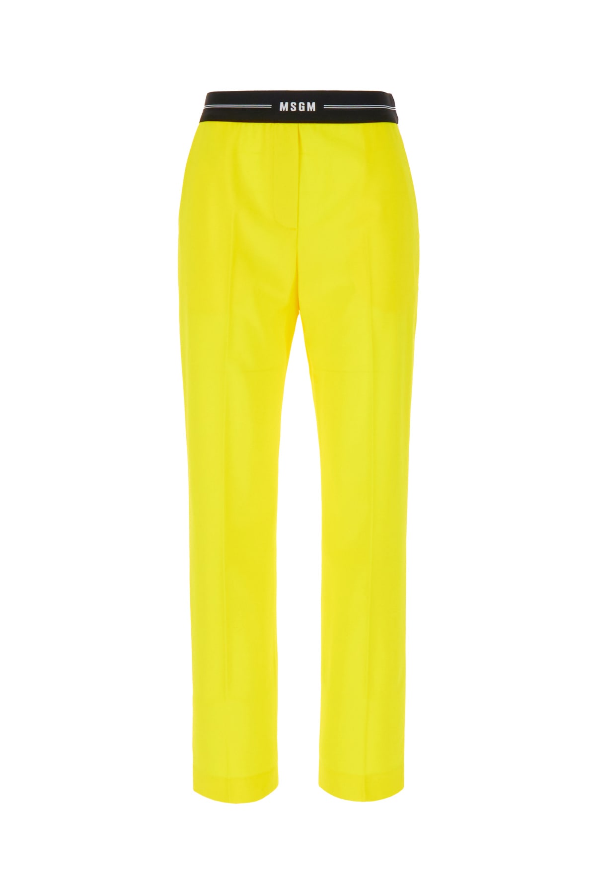 Msgm Pant Wool Central Pleats In 06