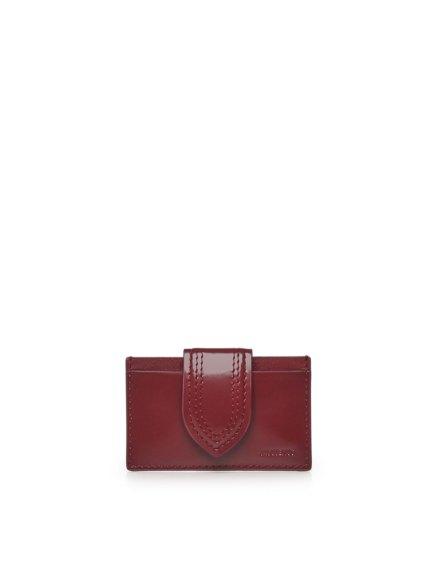 Jacquemus Le Porte-cartes Bambino Leather Card Holder In Red
