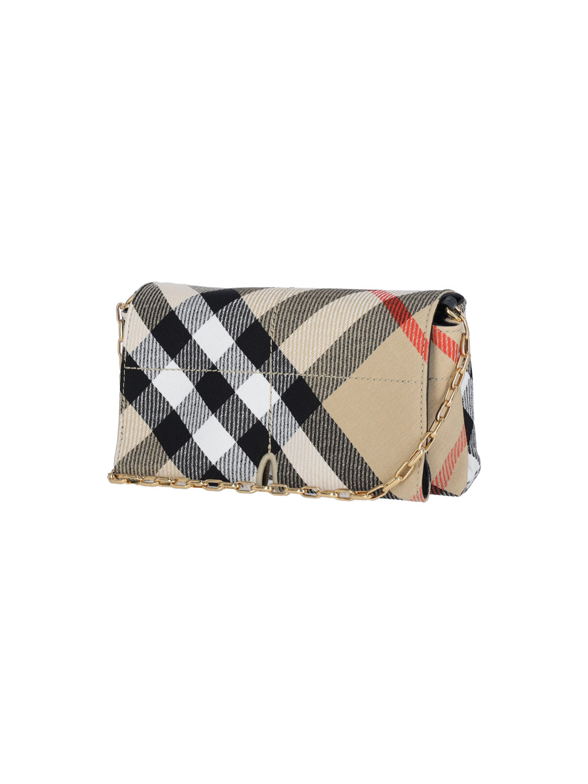 Shop Burberry Snip Mini Bag In Beige