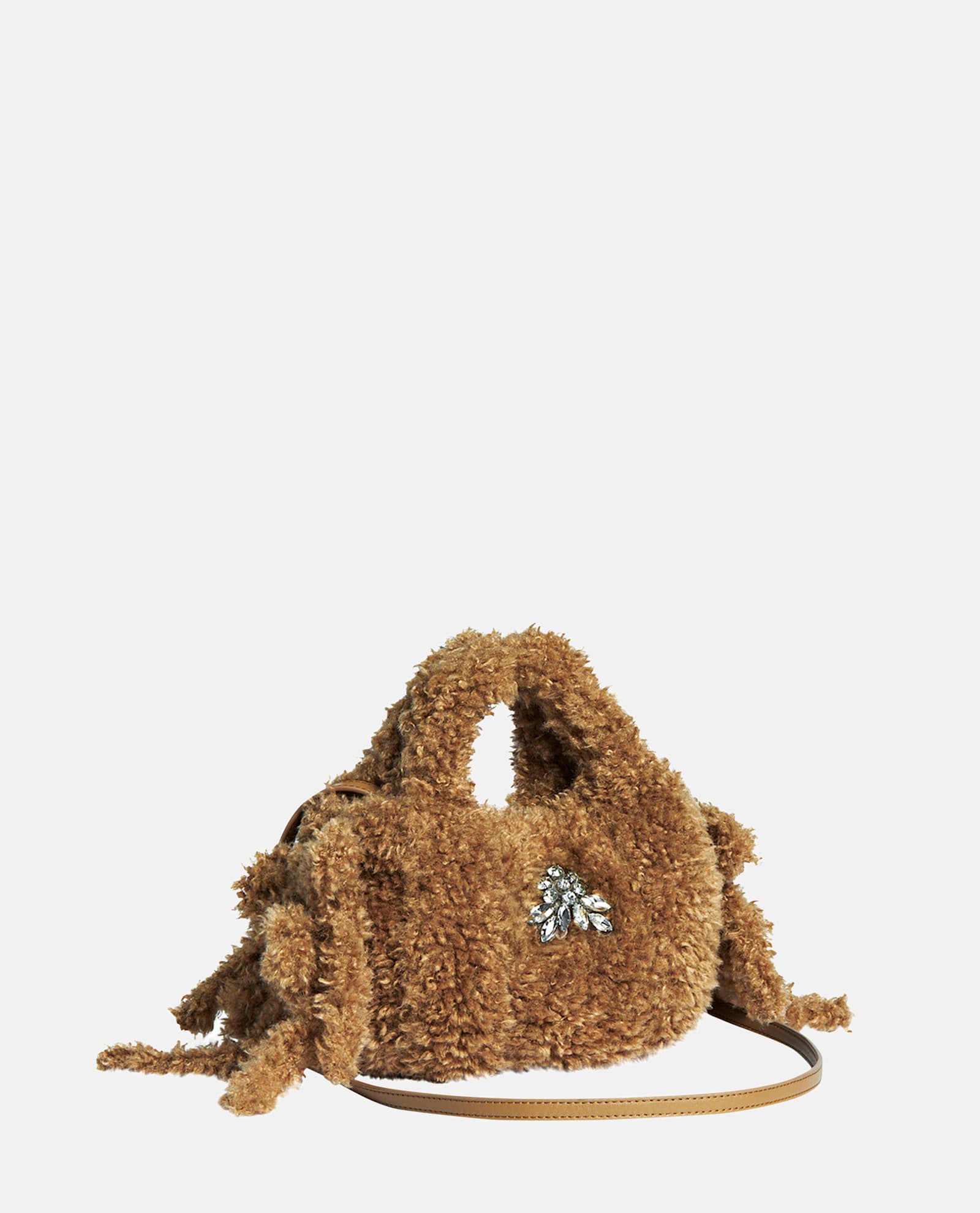 Shop Simone Rocha Baby Utility Egg Tote Bag W/ Emb In Brown