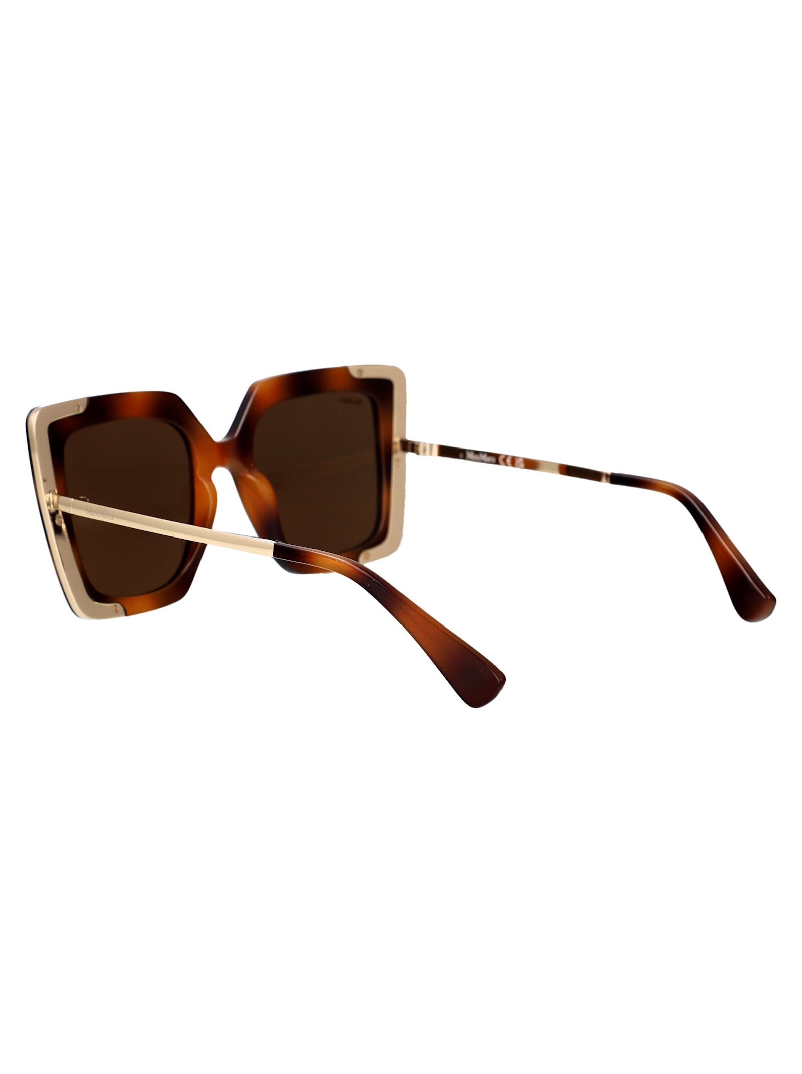 Max Mara Havana Injectate Sunglasses In Brown