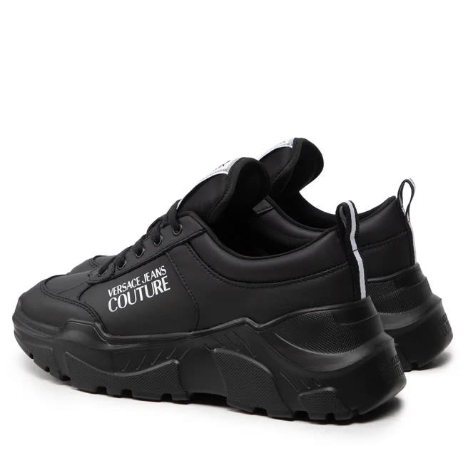 Shop Versace Jeans Couture Sneakers In Black