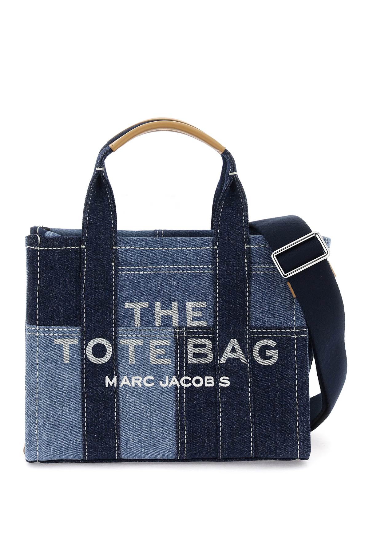 Shop Marc Jacobs The Denim Small Tote Bag In Blu Denim