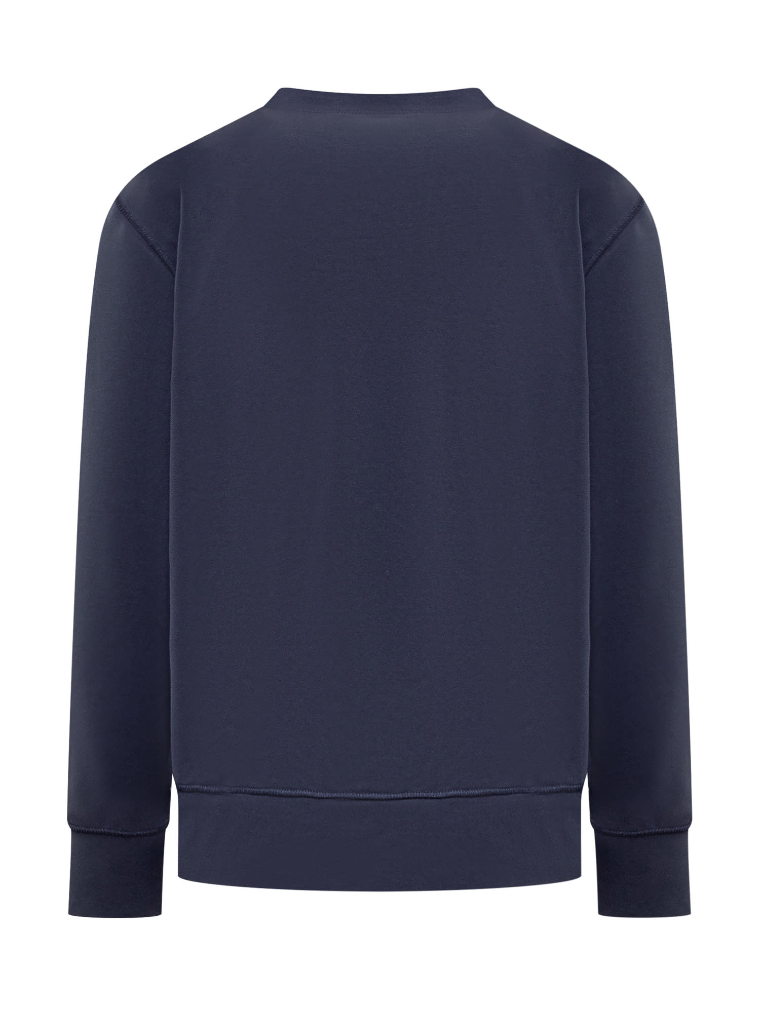 Shop Kiton Sweatshirt In Navy Blue