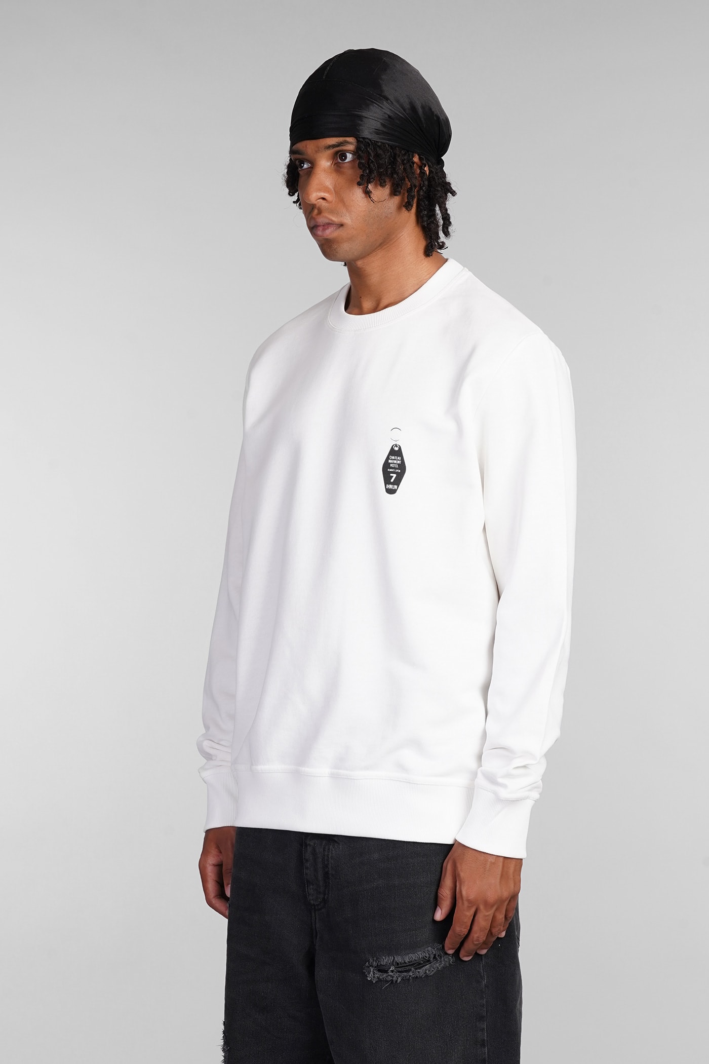 Shop Ih Nom Uh Nit Sweatshirt In White Cotton