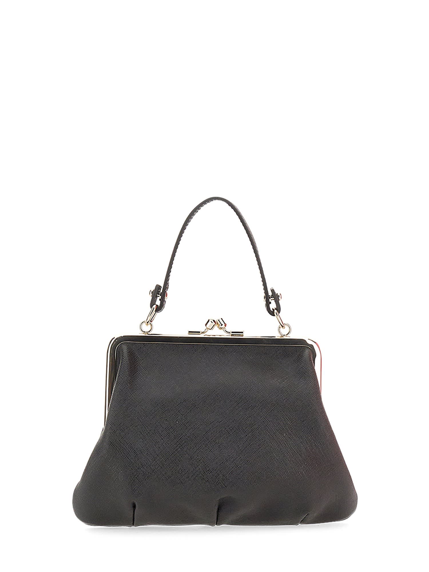 Shop Vivienne Westwood Granny Frame Bag In Black