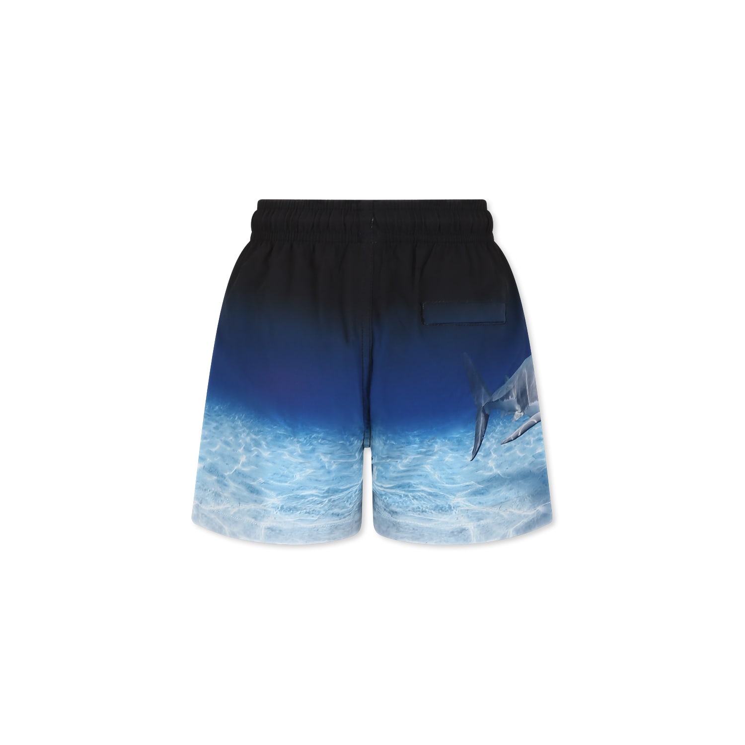 Molo Elastic Waist Swimming Shorts In Blue
