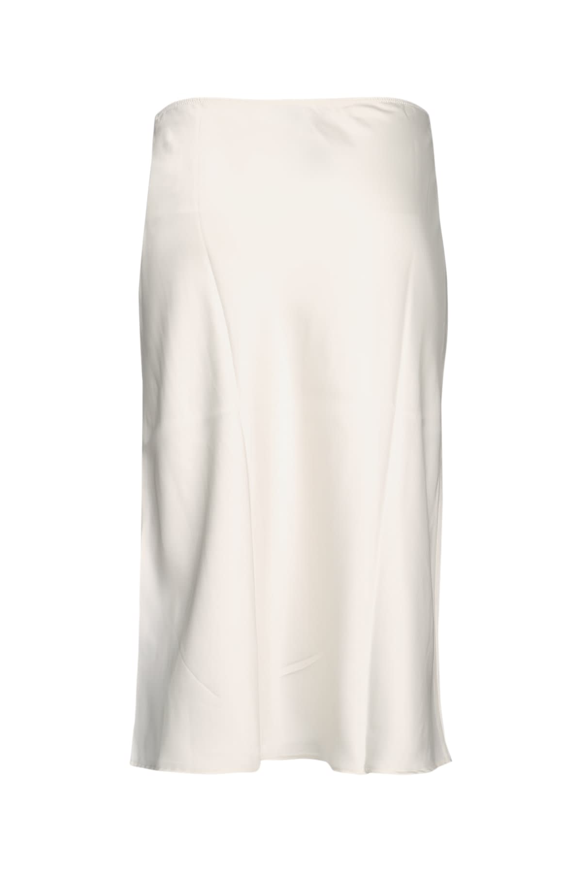 Calvin Klein Lace Detail Skirt Side Slit In White
