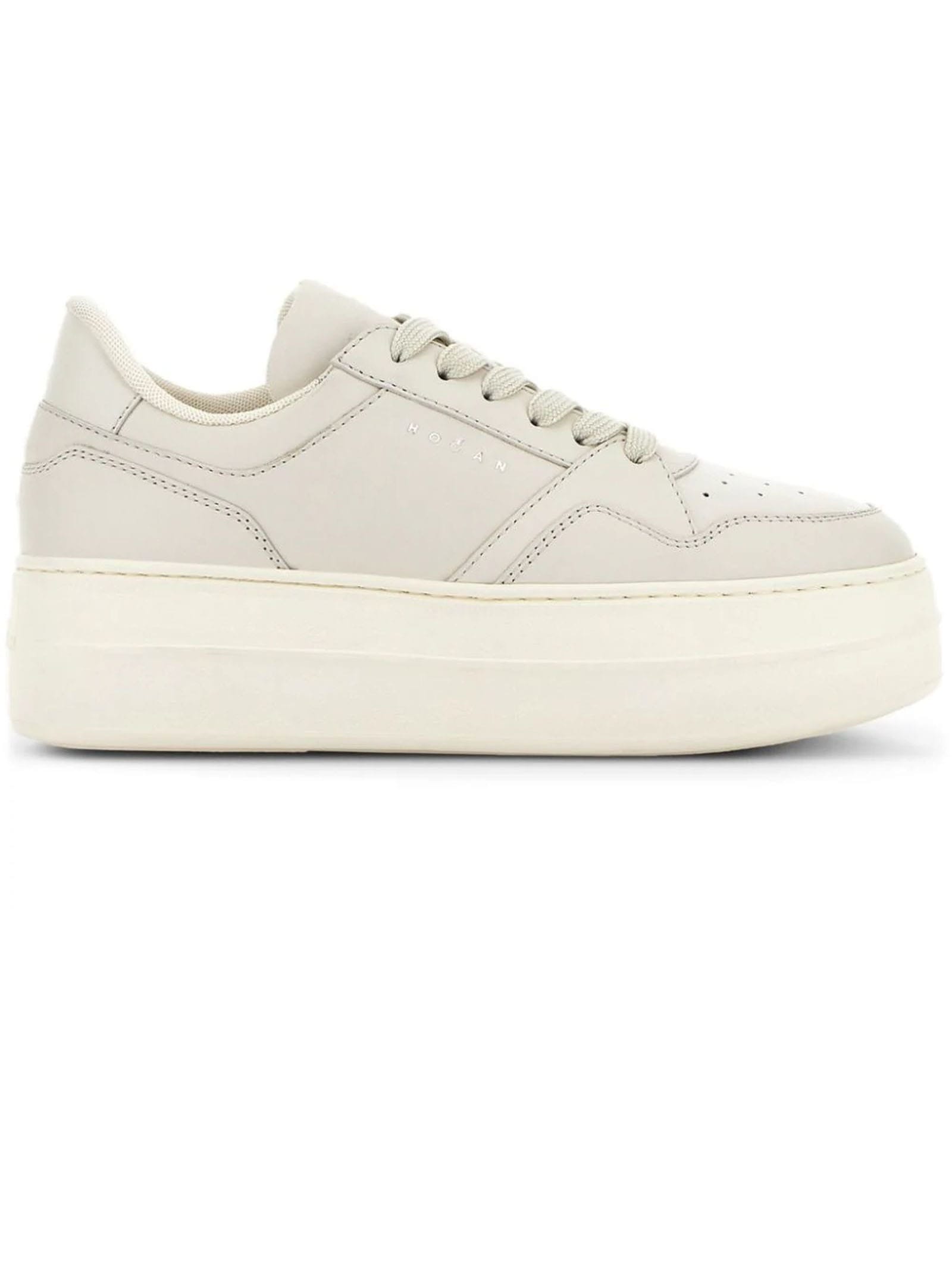 Shop Hogan Sneakers Beige