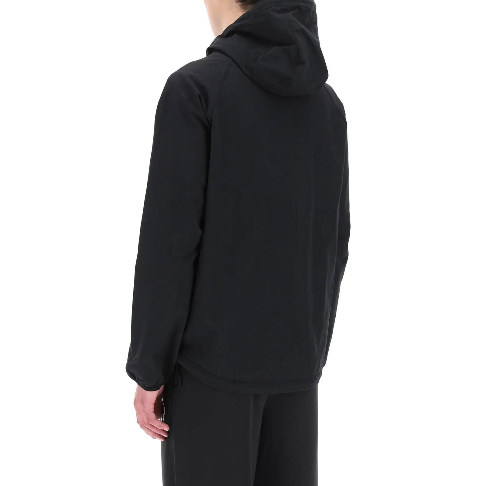 Marcelo Burlon County Of Milan Black Lightweight Windbreaker Jacket In Nero