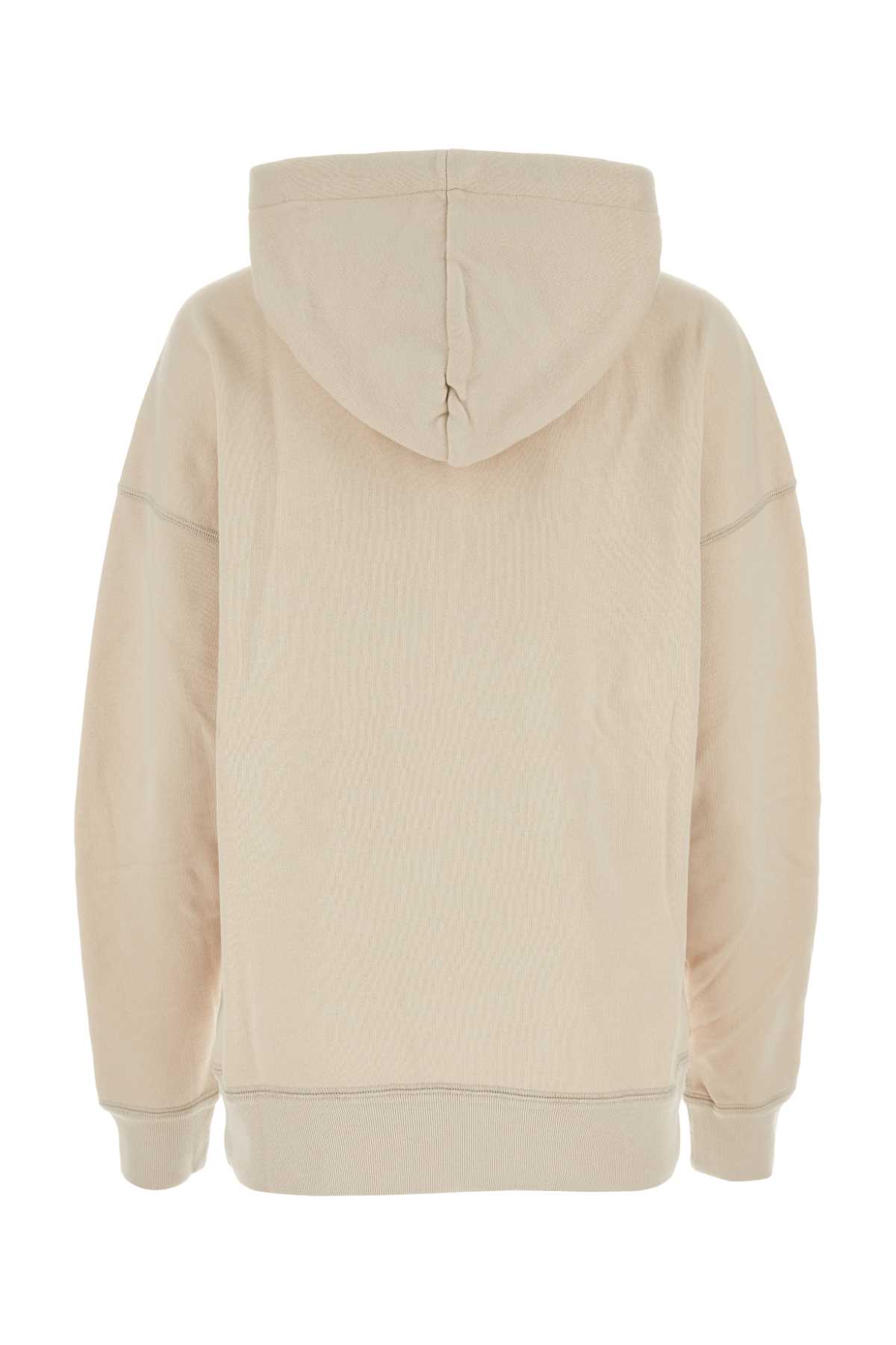 Marant Etoile Sand Cotton Blend Mansel Sweatshirt In Ecruorange