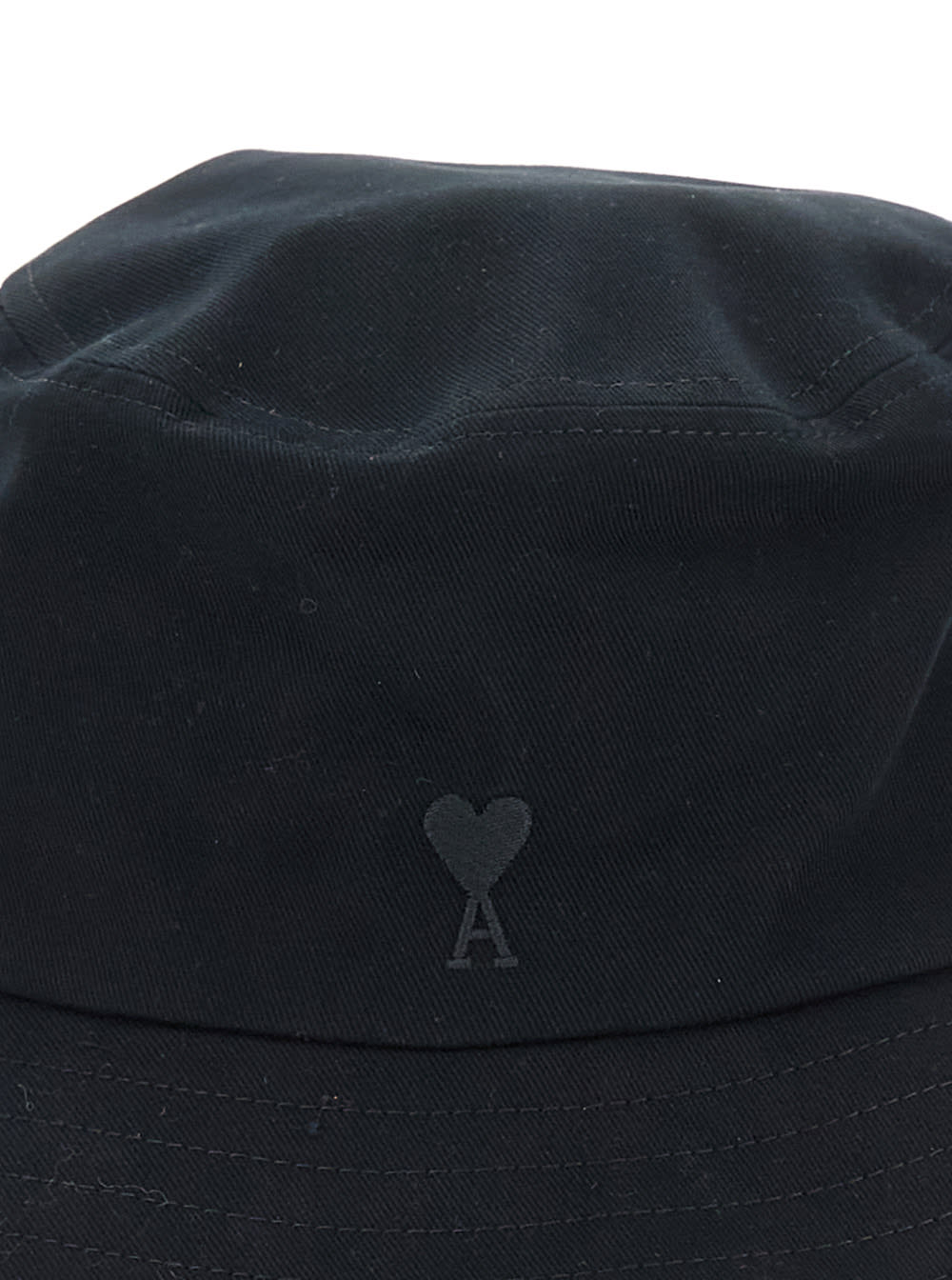 Ami Alexandre Mattiussi Ami Paris Men Ami De Coeur Bucket Hat In Black