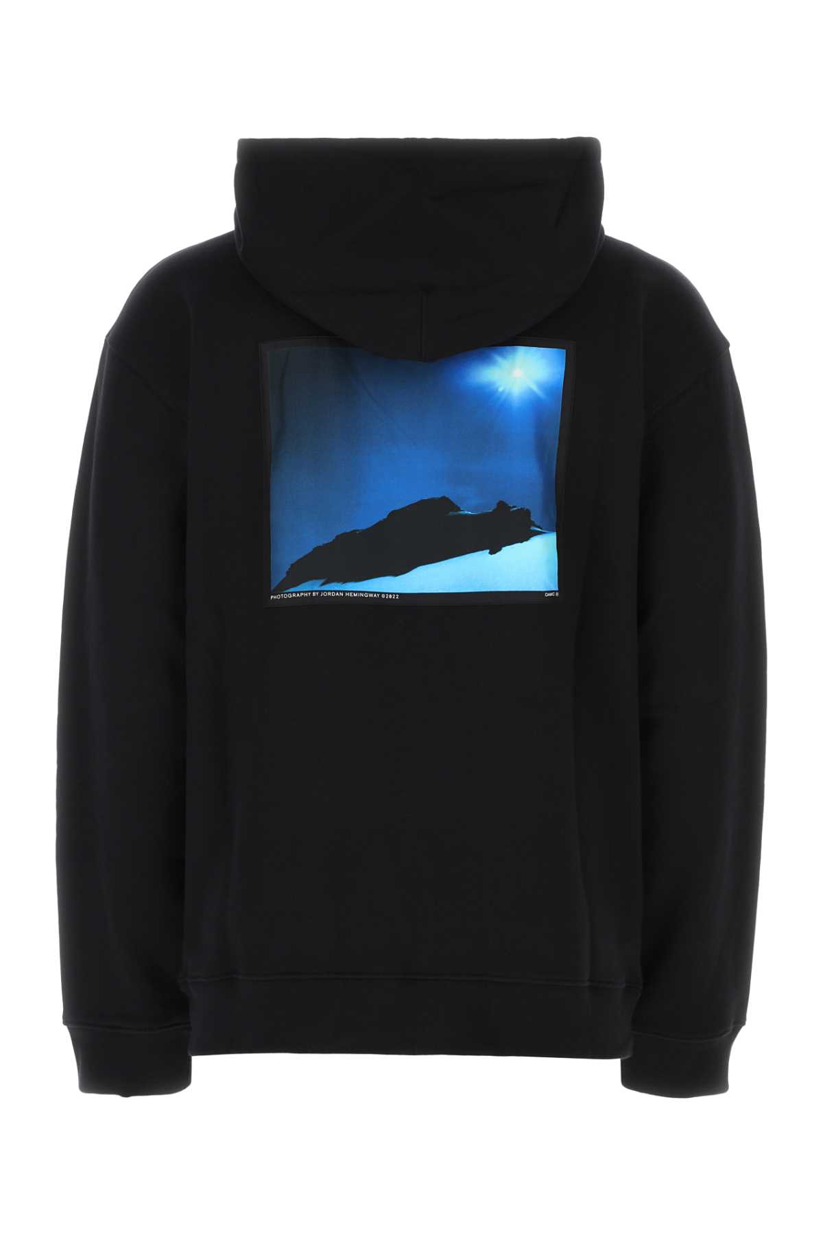 Shop Oamc Black Cotton Oversize Sweatshirt