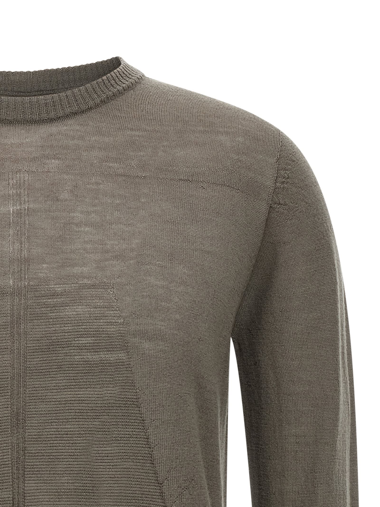 Rick Owens Biker Level Sweater In Gray