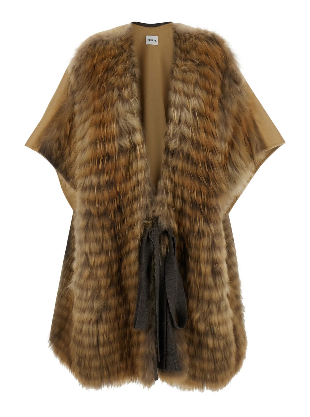 P.a.r.o.s.h Cape Fur In Multi