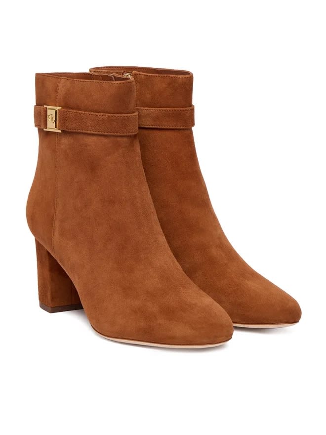 Ralph Lauren Kellie Bt Hl Boots Bootie In Brown