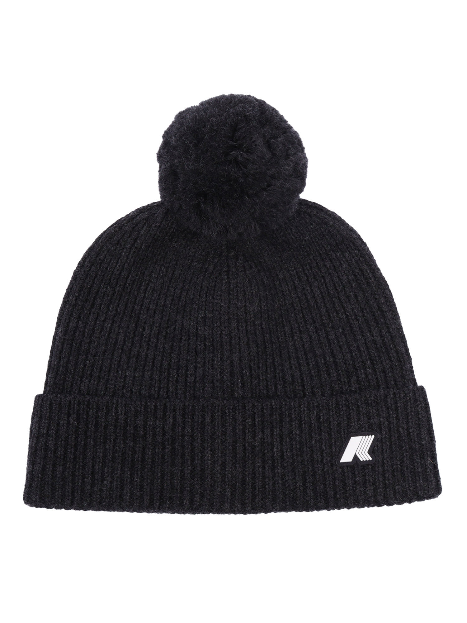 K-way P. Vincienne Cardigan Stitch Cap In Black