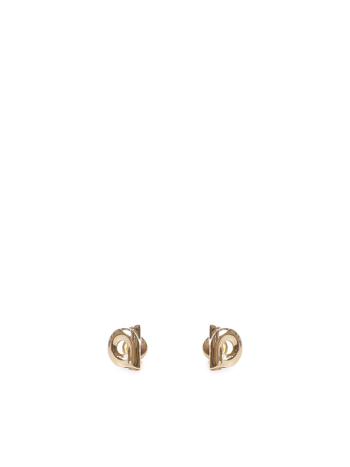 Ferragamo Small Gancini Earrings In Gold