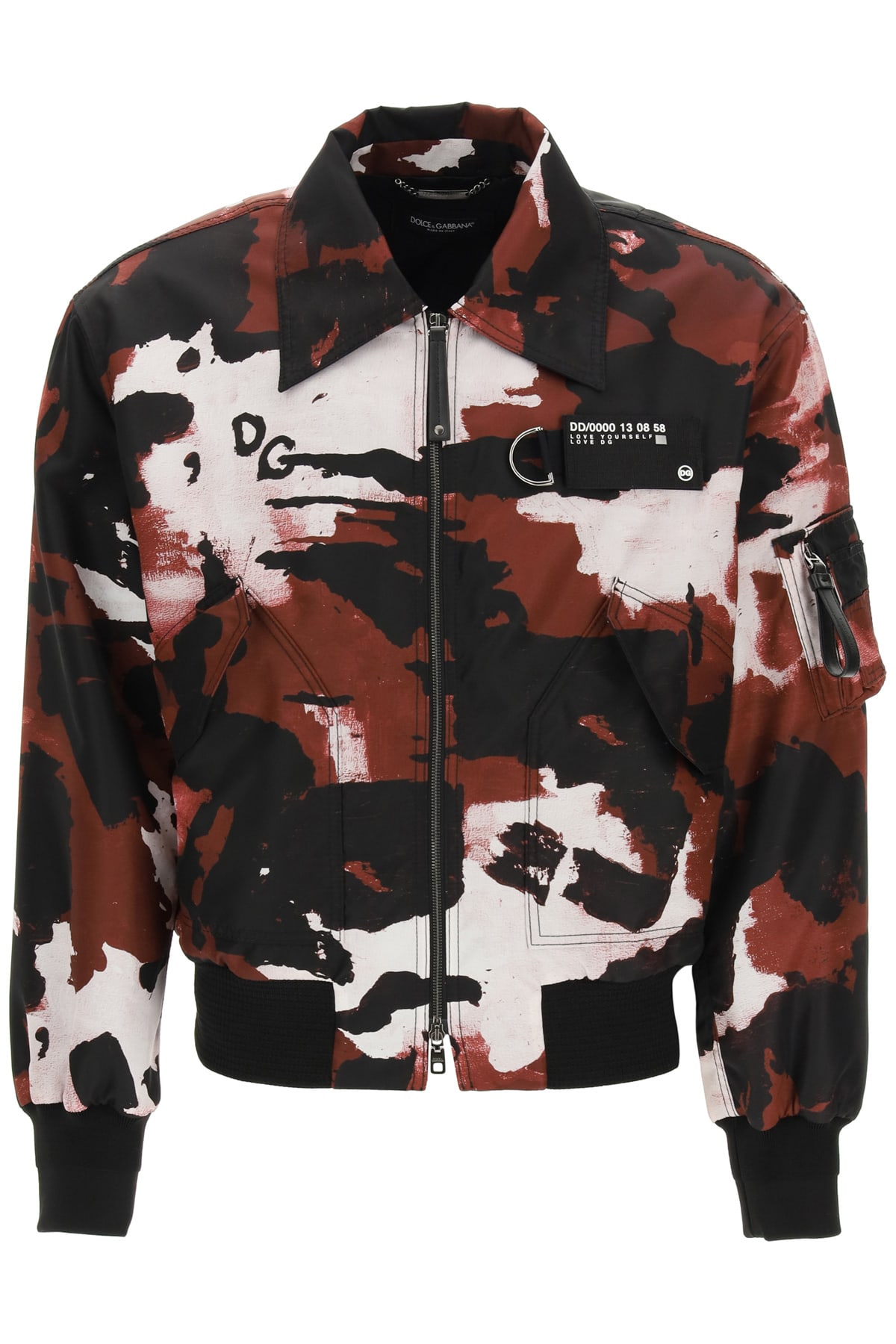 Dolce & Gabbana Camouflage Nylon Bomber Jacket