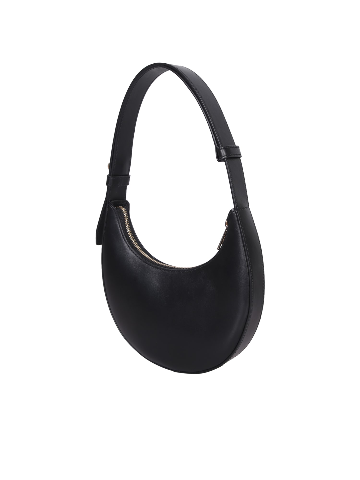 Furla Curved Silhouette Mini Shoulder Bag In Black