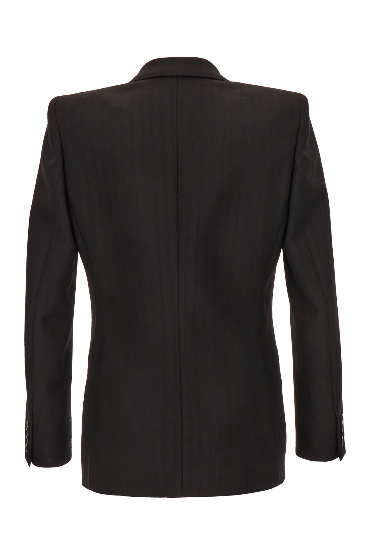 SAINT LAURENT BLACK WOOL BLAZER 