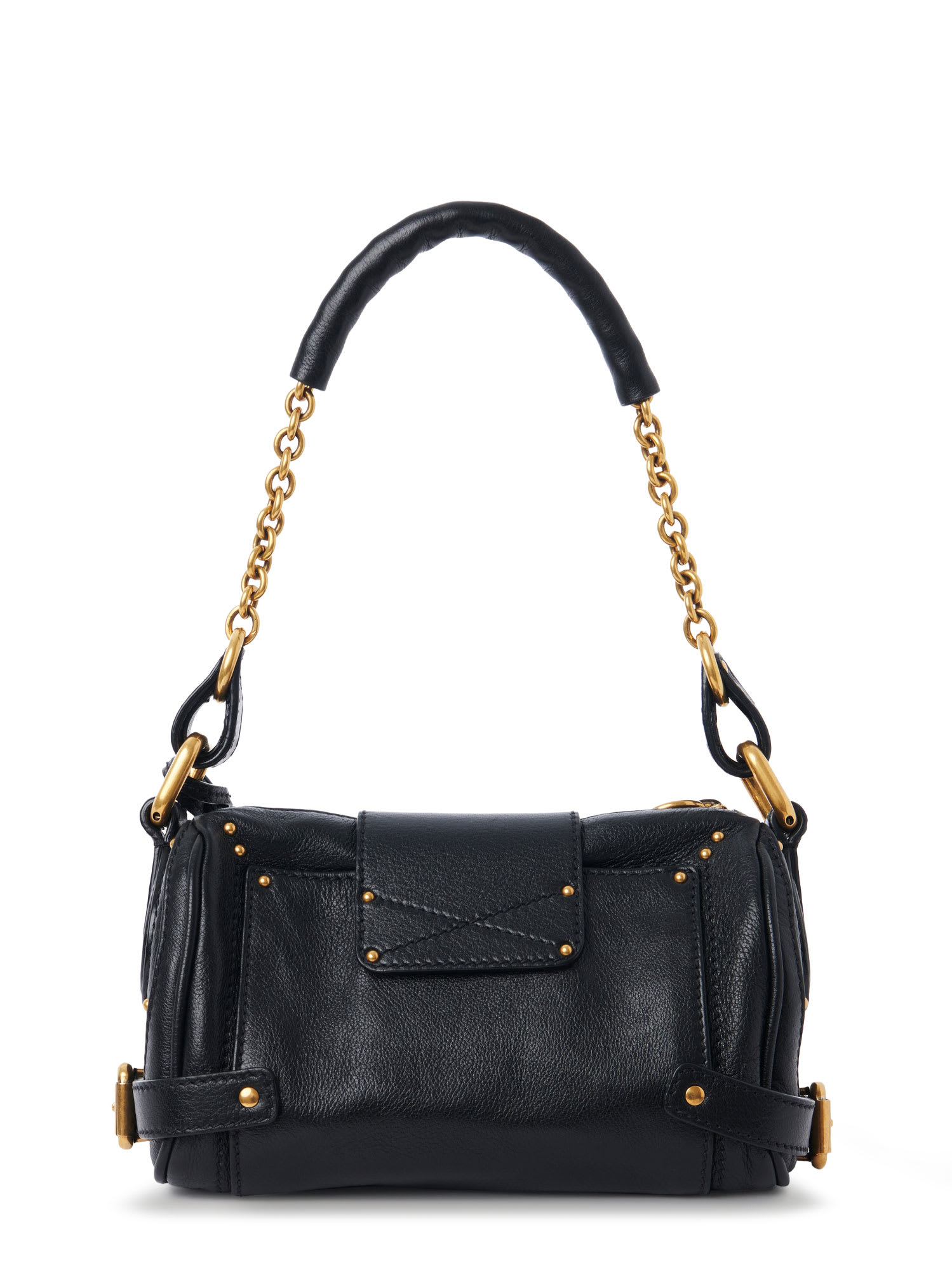 Chloé Black Leather Small Paddington Shoulder Bag