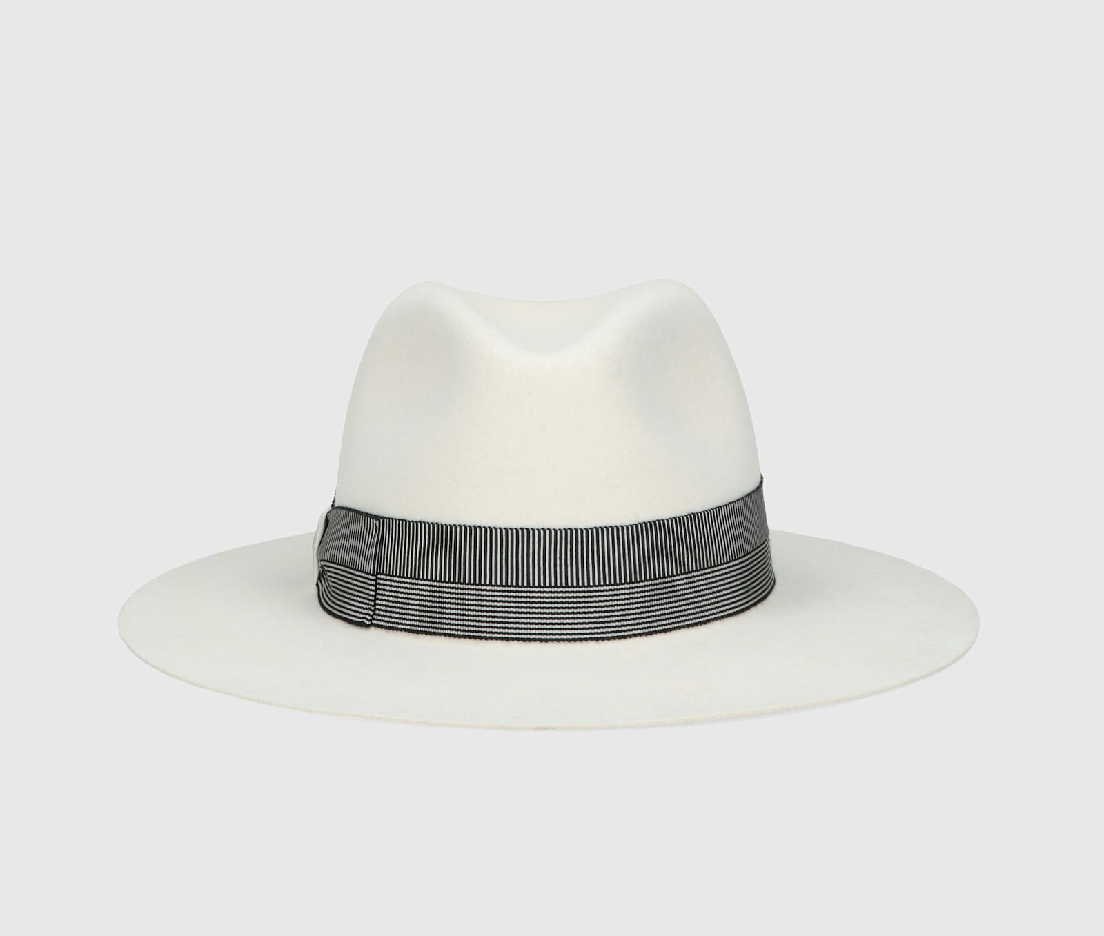 Borsalino Agata Alessandria Brushed Felt With Striped Hatband