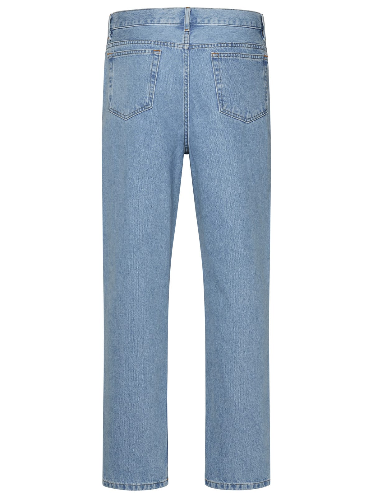 Shop Apc Martin Light Blue Cotton Jeans