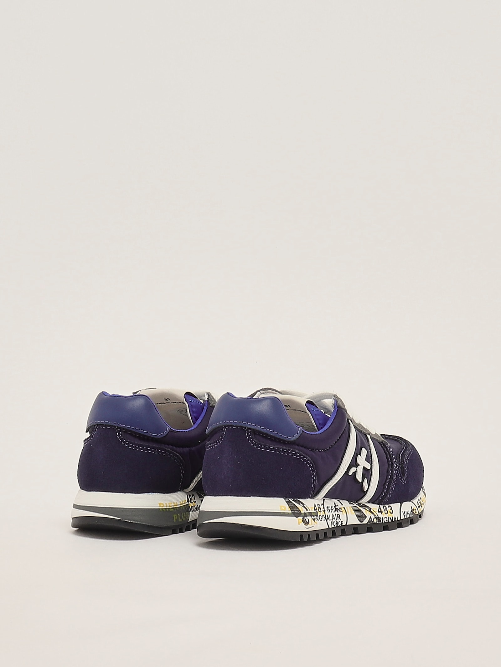 Premiata Teen Sky Low Top Sneakers In Blue