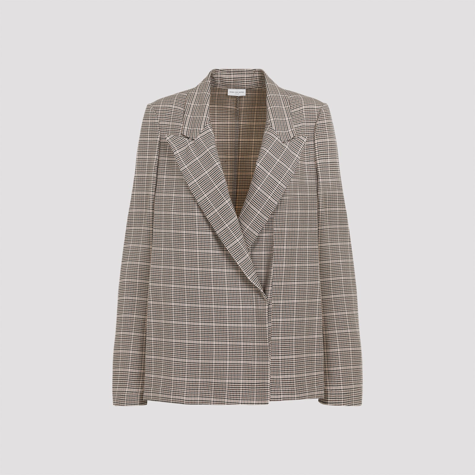 Shop Dries Van Noten Cotton Caplana Jacket In Beige