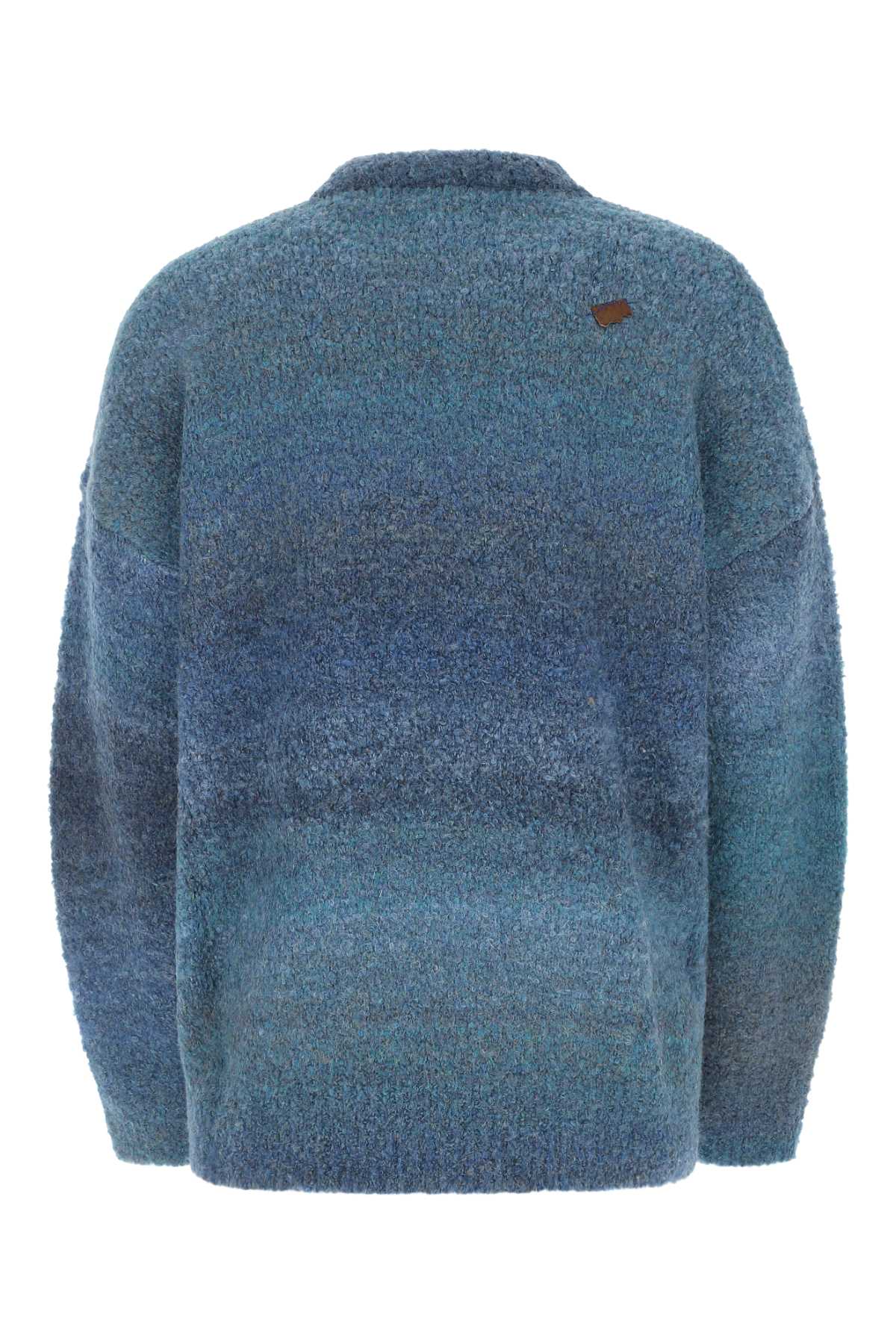 Shop Ader Error Blue Polyester Blend Oversize Sweater