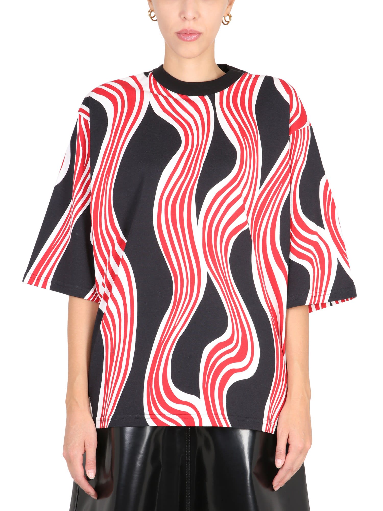 Moncler Genius 1 Moncler Jw Anderson Cotton Jersey T-shirt In Nero