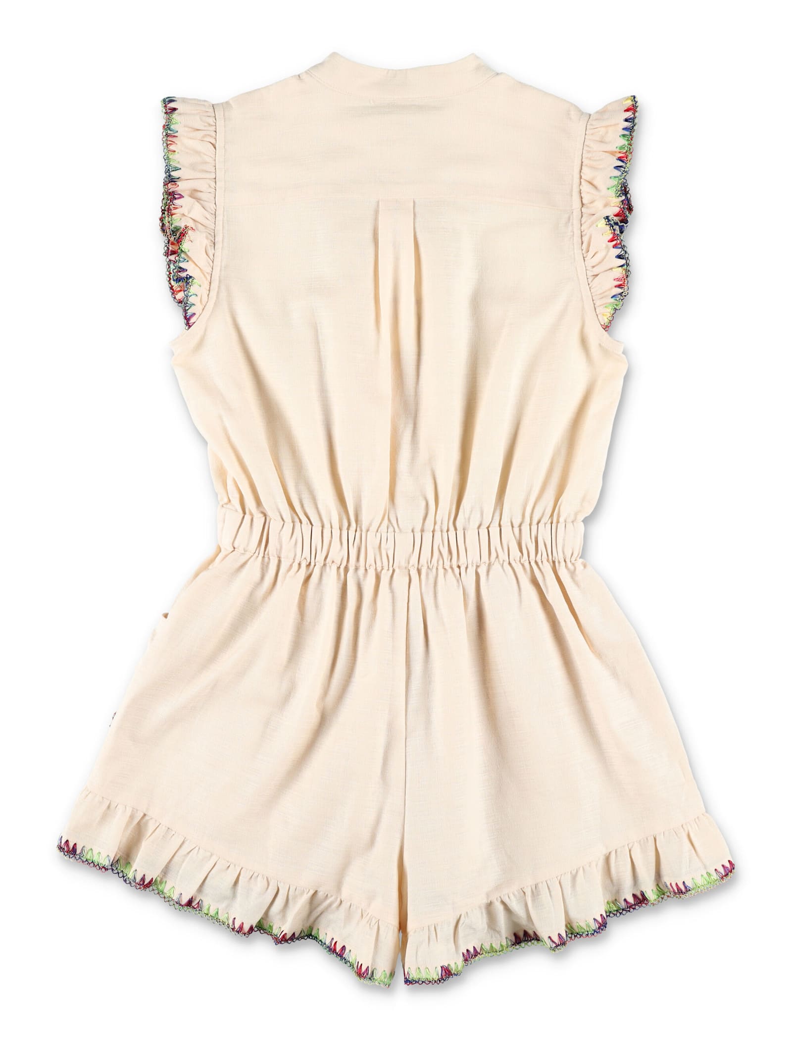 Zimmermann Kid - Lucky Frill Playsuit In Multi