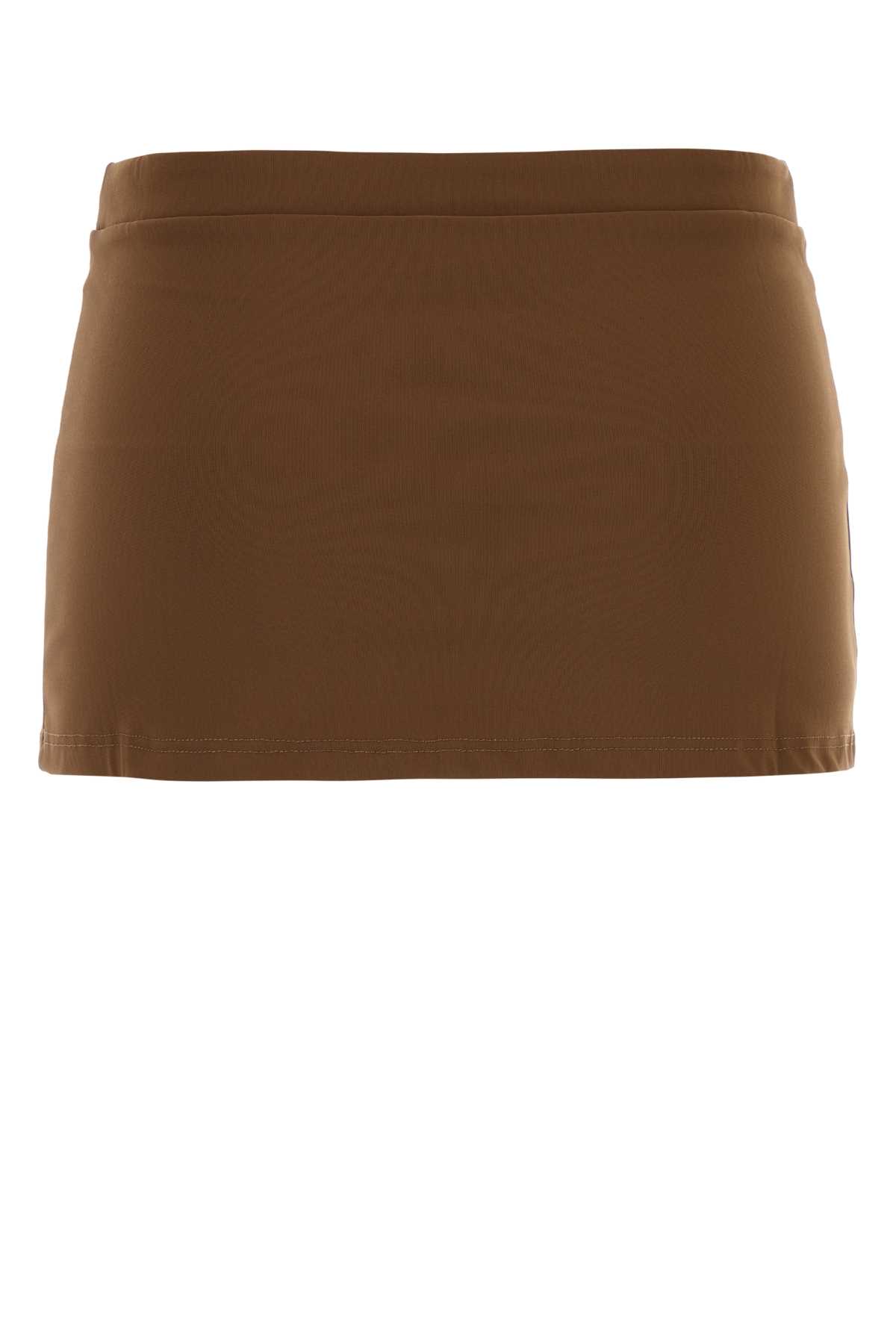 Gimaguas Minigonna Carolina In Nylon Stretch Marrone Donna In Brown